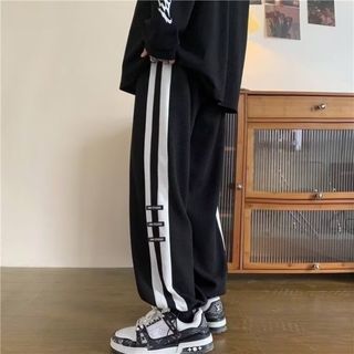 【人気商品】スポーツ パンツ ストリート ルーズ ストレートパンツ ゆったり(スラックス)