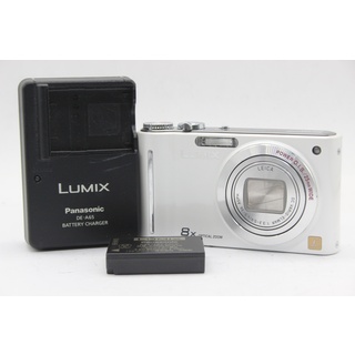 【美品 返品保証】 パナソニック Panasonic LUMIX DMC-ZX1 ホワイト 8x バッテリー チャージャー付き コンパクトデジタルカメラ  s9112(コンパクトデジタルカメラ)