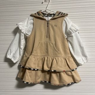 BURBERRY - Burberry ワンピース 80 女の子 まとめ売り フリル シャツ チェック