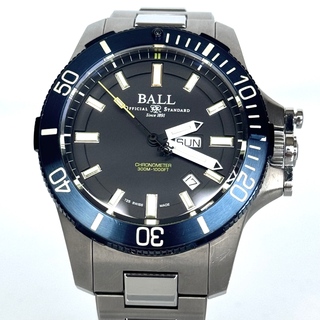 ボール(BALL)の【希少】ボール　ボールウォッチ　BALL WATCH CO.　エンジニア　ハイドロカーボン　サブマリン　ウォーフェア　 DM2276A-S3CJ-BK　自動巻　黒　デイデイト(腕時計(アナログ))