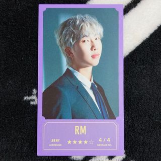 ボウダンショウネンダン(防弾少年団(BTS))の【公式】 BTS バンバンコン メッセージフォト RM ナム ナムジュン ④(アイドルグッズ)