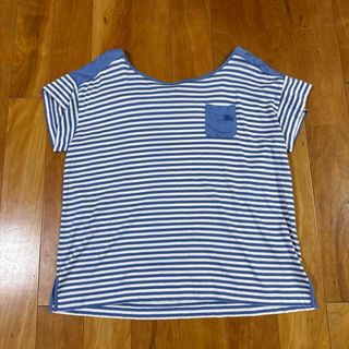 バーバリーブルーレーベル(BURBERRY BLUE LABEL)のバーバリーブルーレーベル　ボーダー　Tシャツ　青　2015(Tシャツ(半袖/袖なし))