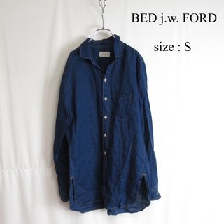 ベッドフォード(BED J.W. FORD)のBED j.w. FORD 長袖 リネン スキッパー シャツ インディゴ ブルー(シャツ)