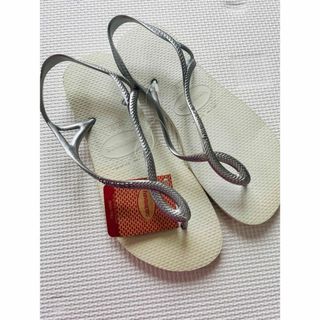 havaianas - 新品★ havaianas ハワイアナス ビーチサンダル　シルバー　23cm