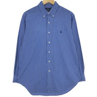 ラルフローレン(Ralph Lauren)の古着 ラルフローレン Ralph Lauren CLASSIC FIT 長袖 ボタンダウンストライプシャツ メンズL /eaa442201(シャツ)