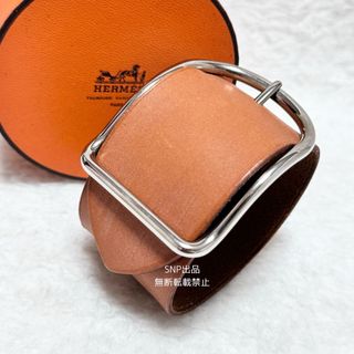 エルメス(Hermes)のエルメス 良品 アピ GM レザー ワイド ブレスレット 廃盤 ヴィンテージ(ブレスレット/バングル)