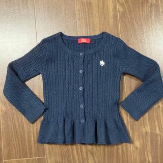 ポロ(POLO（RALPH LAUREN）)のポロラルフローレン/POLO カーディガン 女の子 110cm 紺(カーディガン)