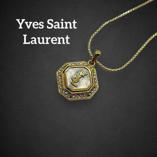 イヴサンローラン(Yves Saint Laurent)の✨美品✨ イヴサンローラン ネックレス カサンドラ オクタゴン ゴールド 682(ネックレス)