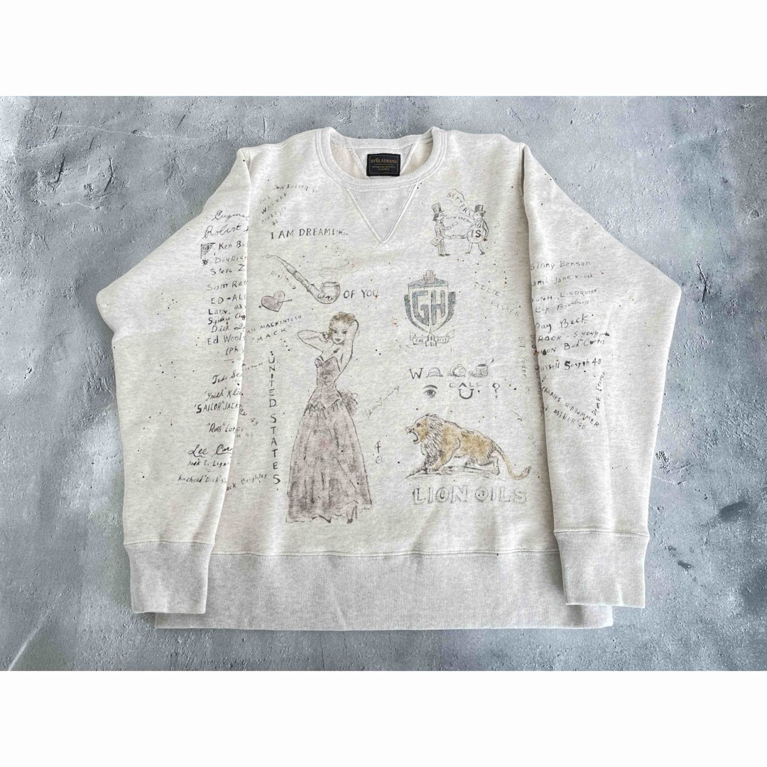 GLADHAND & Co. - BY GLADHAND グラッドハンド ヴィンテージ加工スウェットXLの通販 by mozuku's shop| グラッドハンドならラクマ GLADHAND & Co. - BY GLADHAND グラッドハンド ヴィンテージ加工スウェットXLの通販 by mozuku's shop| グラッドハンドならラクマ