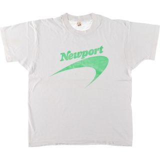 スクリーンスターズ(SCREEN STARS)の古着 80年代 スクリーンスターズ SCREEN STARS NEWPORT アドバタイジングTシャツ USA製 メンズL ヴィンテージ /eaa446676(Tシャツ/カットソー(半袖/袖なし))