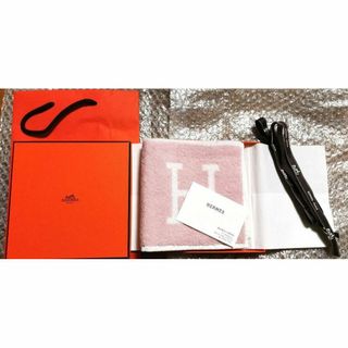 エルメス HERMES タオル アヴァロン avaron ピンクローズ リラ