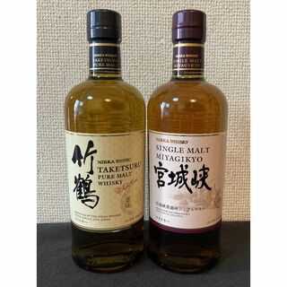 NIKKA ニッカ 竹鶴 ＆ 宮城狭 TAKETSURU & MIYAGIKYO(ウイスキー)