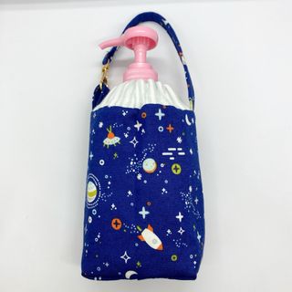 ハンドメイド ♡ 宇宙ロケット柄 手ピカジェル 300ml ホルダー(その他)