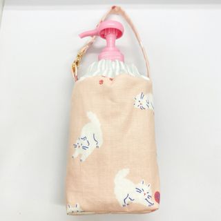 ハンドメイド ♡ ねこちゃん柄 手ピカジェル 300ml ホルダー(その他)