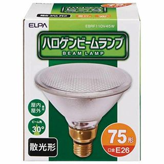 エルパ ELPA ハロゲンビームランプ散光 照明 電球 500lm 45W E2