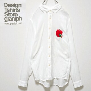 Design Tshirts Store graniph - 人気モデル グラニフ はらぺこあおむし ホワイト 長袖 シャツ