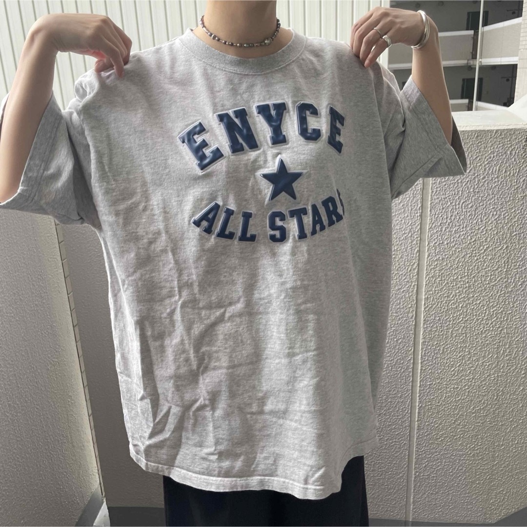 90s ENYCE エニーチェ ゆったりオーバーサイズ tシャツ 古着ストリート メンズのトップス(Tシャツ/カットソー(半袖/袖なし))の商品写真
