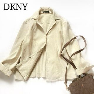 ダナキャランニューヨーク(DKNY)のDKNY ダナキャランニューヨーク リネンコットンジャケット ナチュラル(テーラードジャケット)