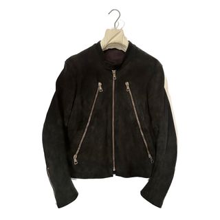 マルタンマルジェラ(Maison Martin Margiela)のMartin Margiela 05AW ハの字ライダース スエード 黒 44(レザージャケット)