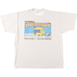 古着 90年代 College House プリントTシャツ USA製 メンズXL ヴィンテージ /eaa442850(Tシャツ/カットソー(半袖/袖なし))