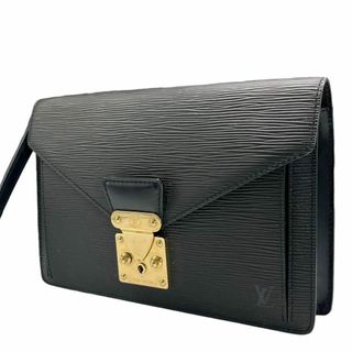 ルイヴィトン(LOUIS VUITTON)の良品 LOUIS VUITTON クラッチバッグ エピ フラップ レザー 黒(セカンドバッグ/クラッチバッグ)