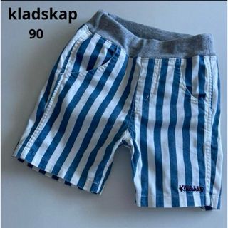 kladskap - クレードスコープ　ハーフ　パンツ　ストライプ　ロゴ　夏　ミキハウス　ファミリア