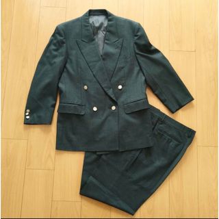 ランバン(LANVIN)の90s LANVIN セットアップスーツ　カシミヤ混　ダブルブレストジャケット(セットアップ)