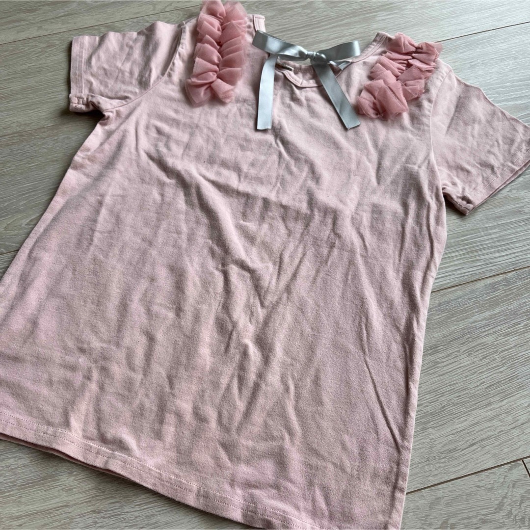 ピンク　デザイン　Tシャツ　150サイズ キッズ/ベビー/マタニティのキッズ服女の子用(90cm~)(Tシャツ/カットソー)の商品写真