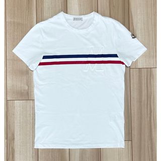 MONCLER - ［新品同様］モンクレール　トリコロール　ロゴTシャツ　ホワイト　XS