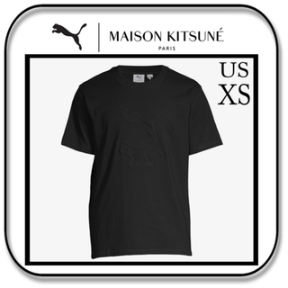 メゾンキツネ(MAISON KITSUNE')のプーマ x メゾンキツネ　半袖Ｔシャツ　プーマ ブラック　(US)ＸＳ(Tシャツ/カットソー(半袖/袖なし))