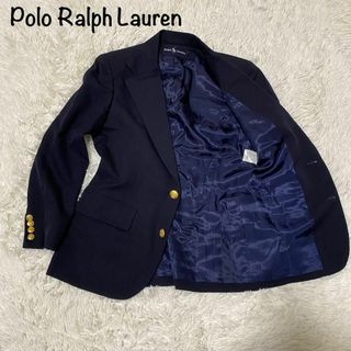 ポロラルフローレン(POLO RALPH LAUREN)の【美品】PoloRalphLauren サイズ9 紺ブレ テーラード 金ボタン(テーラードジャケット)