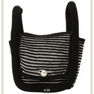 NKNIT ンニット sponge striped hand bag(ハンドバッグ)