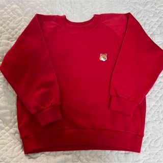 MAISON KITSUNE' - 【週末セール6499→5899】メゾンキツネ　トレーナー　S  レッド　赤