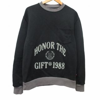 アザー(other)のHONOR THE GIFT オナーザギフト トレーナー スウェット 黒 M(スウェット)