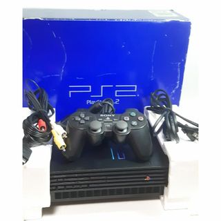 プレイステーション2(PlayStation2)の★動作品★　ソニー　プレステ2 SCPH-30000 CB フルセット 箱付き(家庭用ゲーム機本体)