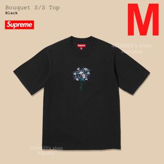 シュプリーム(Supreme)のSupreme Bouquet S/S Top ブラック Tシャツ M(Tシャツ/カットソー(半袖/袖なし))