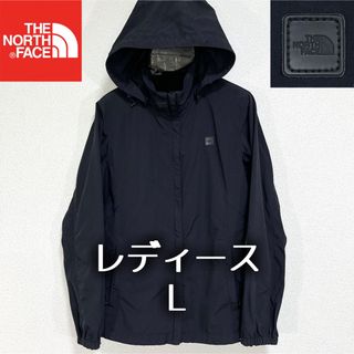 ザノースフェイス(THE NORTH FACE)の美品人気 ノースフェイス マウンテンパーカー レディースL ブラック フード着脱(ナイロンジャケット)