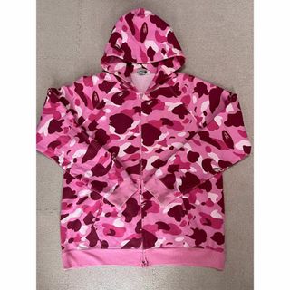 A BATHING APE - bape abc pink camo hoodie　ベイプ　ピンク　パーカー