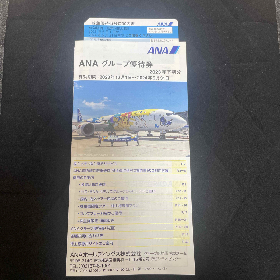 ANA(全日本空輸)(エーエヌエー(ゼンニッポンクウユ))のANA 株主優待券＋優待券の冊子 チケットの乗車券/交通券(航空券)の商品写真