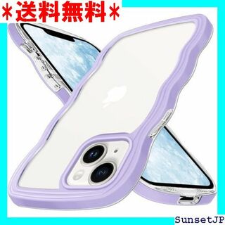 ☆在庫限り☆ iPhone 15 ケース クリア iPho 紫 パープル 131(その他)