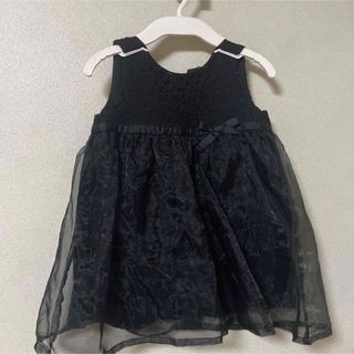 黒レースワンピース　ノースリーブ95cm