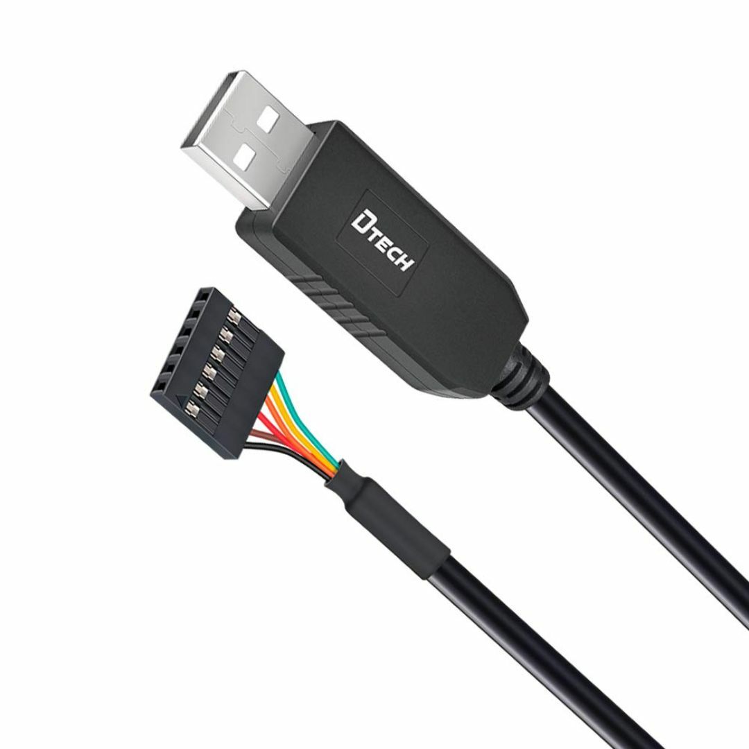 【サイズ:1m】DTECH USB TTL シリアル 変換 ケーブル 5V 1m スマホ/家電/カメラのPC/タブレット(PC周辺機器)の商品写真