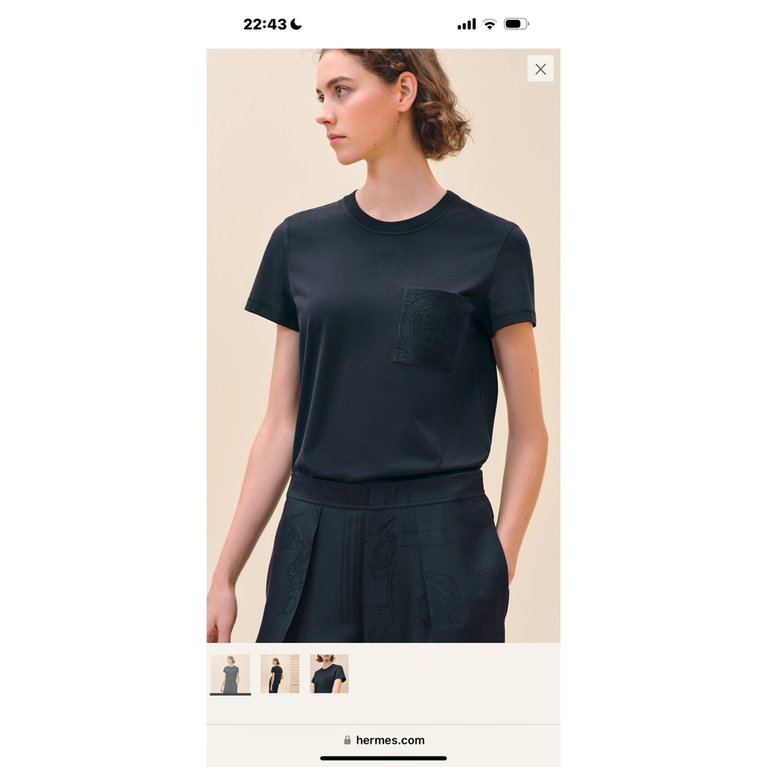 HERMES - エルメス tシャツ 黑サイズ34の通販 by レイナ HERMES - エルメス tシャツ 黑サイズ34の通販 by レイナ