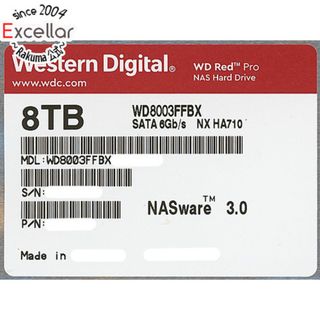 ウェスタンデジタル(Western Digital)のWestern Digital製HDD　WD8003FFBX　8TB SATA600 7200(PC周辺機器)