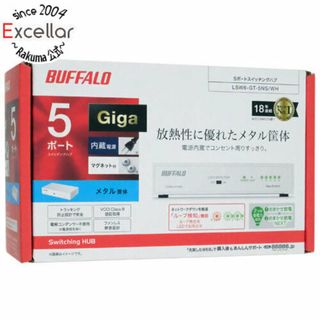 バッファロー(Buffalo)のBUFFALO　Giga対応スイッチングハブ 5ポート　LSW6-GT-5NS/WH　ホワイト(PC周辺機器)