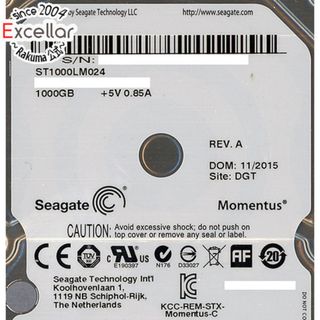 シーゲイト(SEAGATE)のSeagate　ノート用HDD 2.5inch　ST1000LM024　1TB 9.5mm　6000～7000時間以内(PC周辺機器)