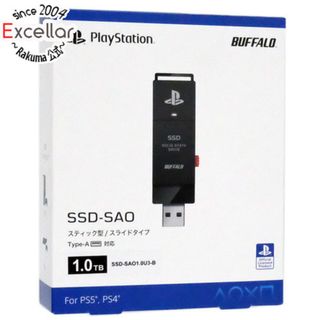 プレイステーション(PlayStation)のBUFFALO　スティック型SSD 1TB　SSD-SAO1.0U3-B　ブラック(その他)