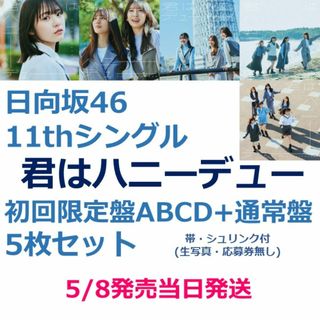 ヒナタザカフォーティーシックス(日向坂46)の【5/8当日発送】日向坂46 11th 君はハニーデュー 初回＋通常盤5枚(ポップス/ロック(邦楽))