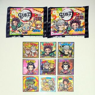 bikkuriman（LOTTE） - LOTTE 鬼滅の刃マンチョコ 遊郭編 シール９枚 プラス 空袋２種類