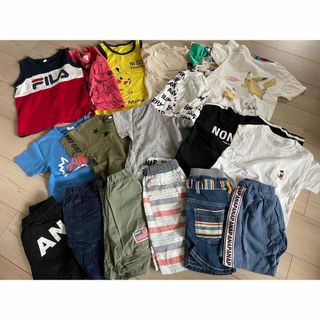 アナップキッズ(ANAP Kids)の男の子110センチ 半袖ハーパン セット売り(Tシャツ/カットソー)